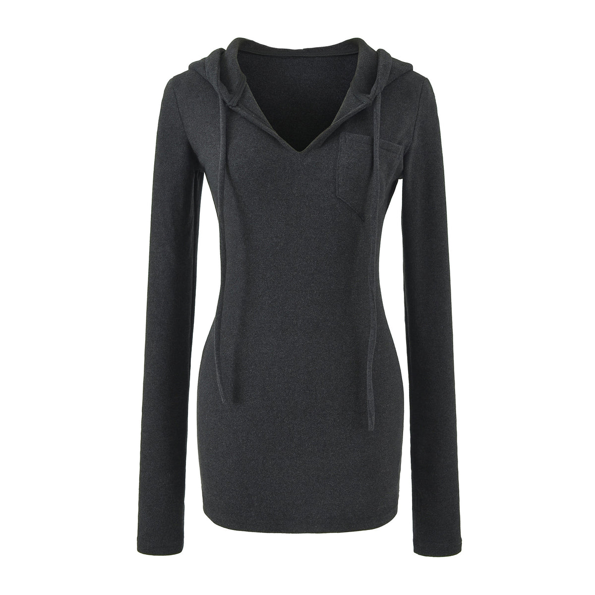 Women's Hooded Sweatshirt Warm De-wool Slim Fit Casual Top