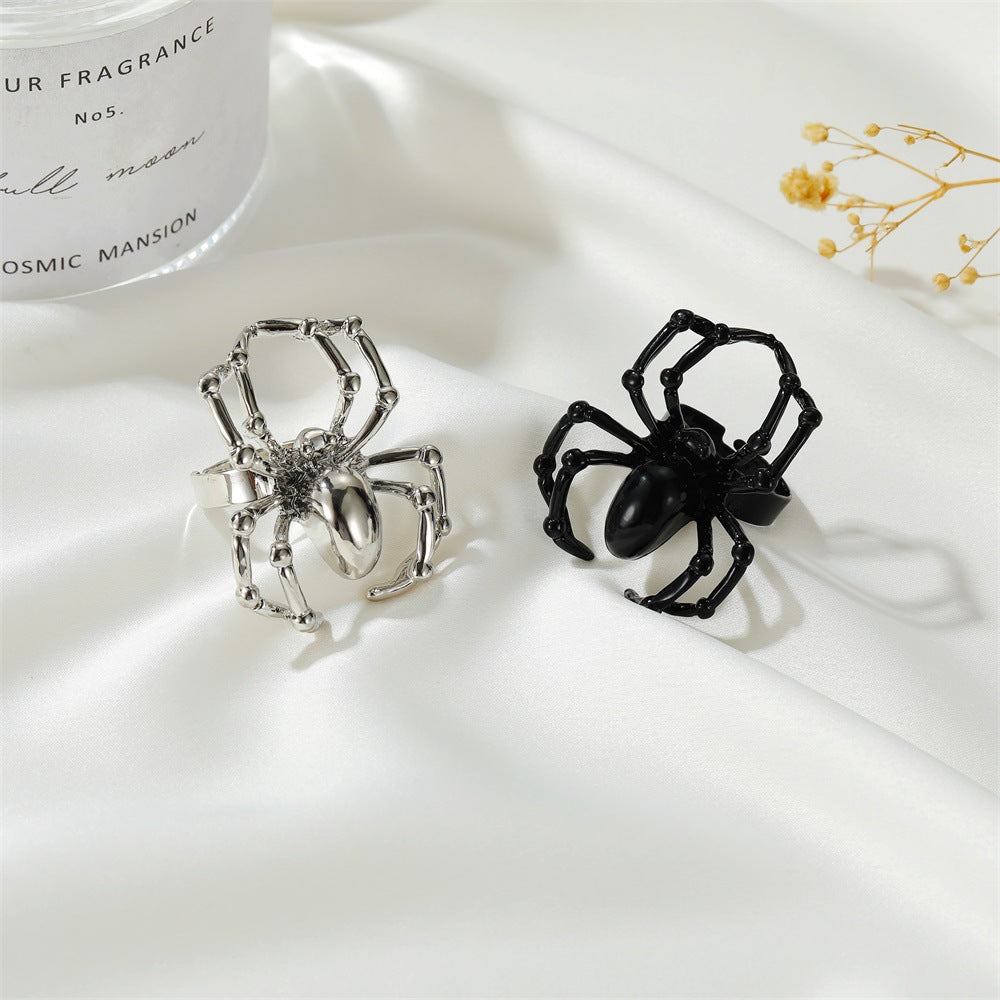 Simulated Spider Ring Halloween Prop Ring Ghost Festival Trick Ornament
