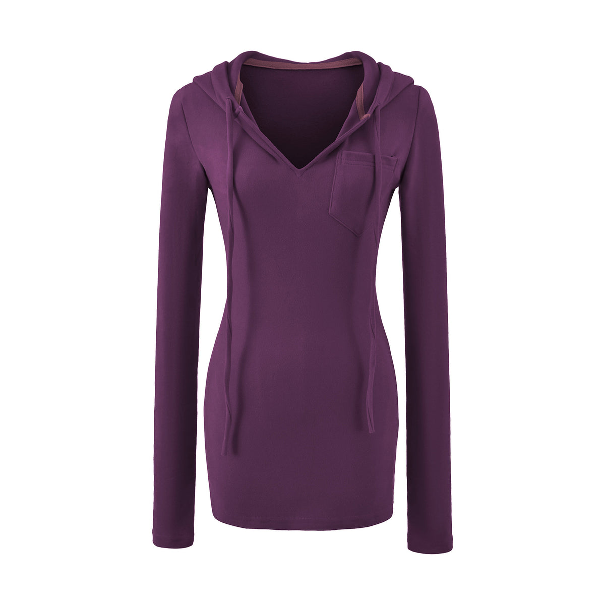 Women's Hooded Sweatshirt Warm De-wool Slim Fit Casual Top