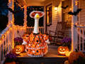 Halloween Porch Goose Costume, White Goose Outfit with Hat Set, Yard Decoration