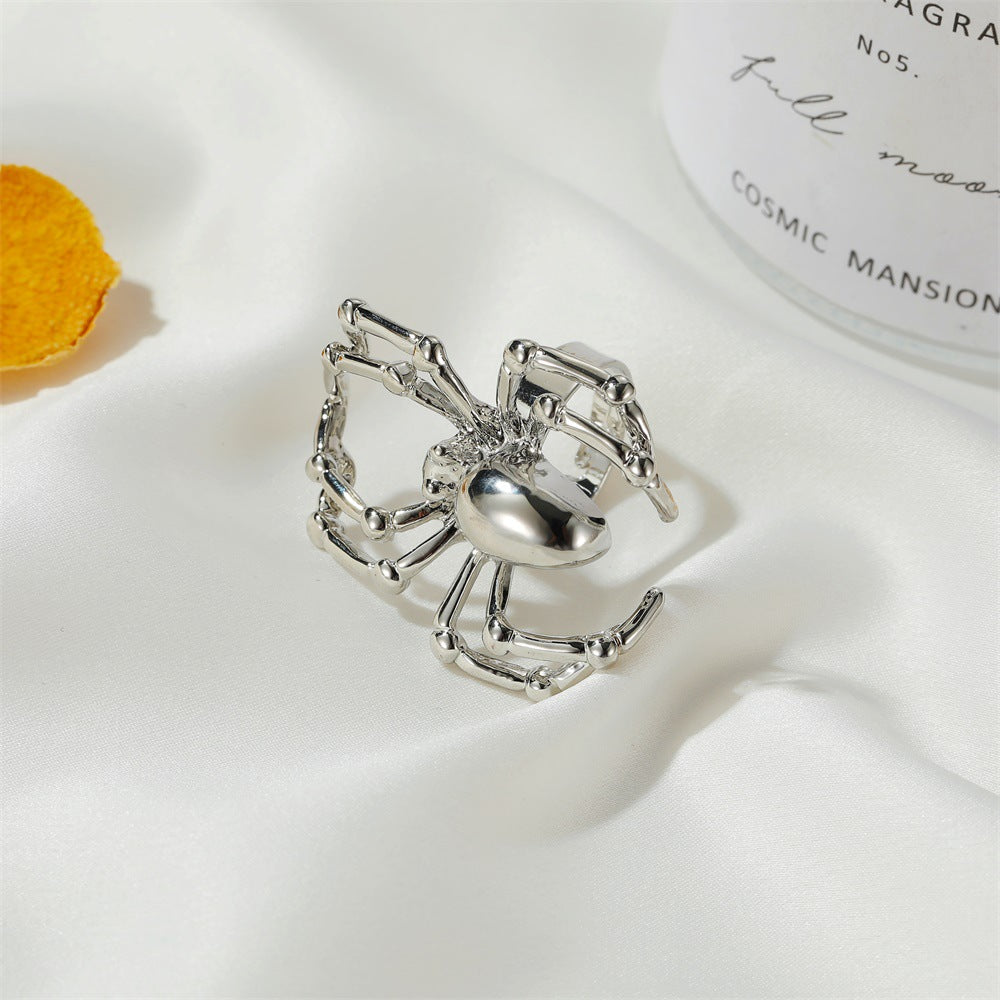 Simulated Spider Ring Halloween Prop Ring Ghost Festival Trick Ornament