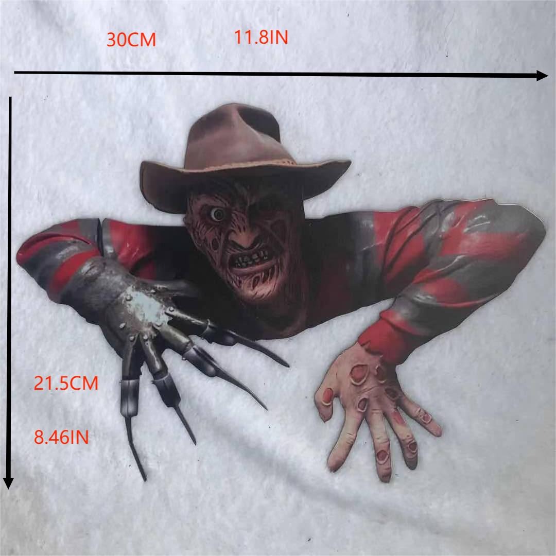 Ruby's Elm Street Nightmare Freddy Krueger Tomb Walker Decor Halloween Christina Horror Decoration Flat wall hanging
