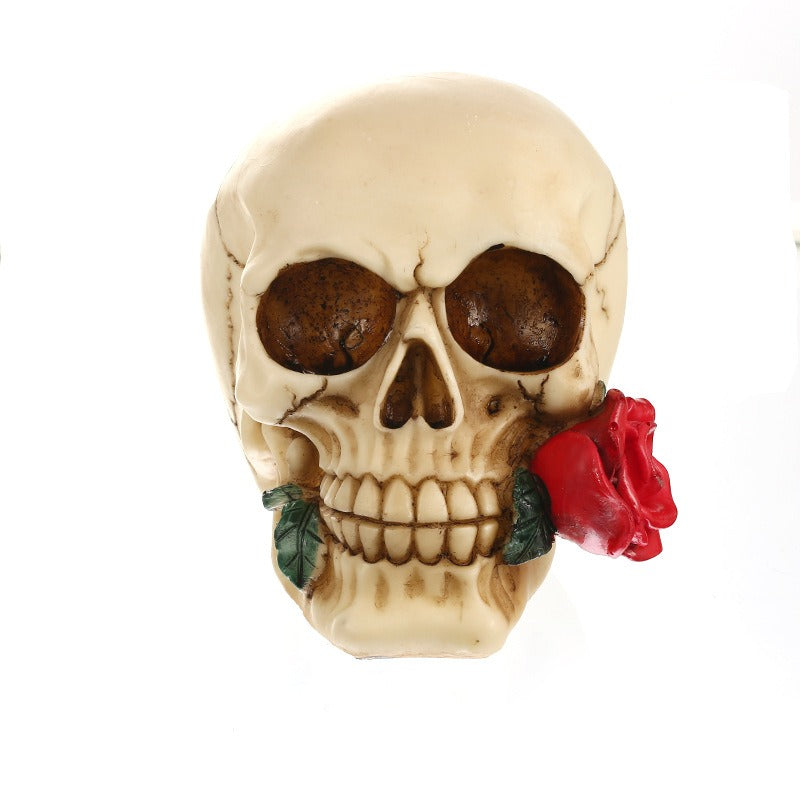 Courtship skull resin decoration